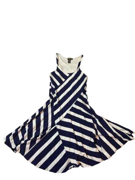Ralph Lauren Dresses & Skirts - Ralph Lauren Rugby Striped Fit Flare Dress Navy White Preppy Skater Medium